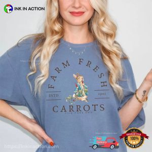 Farm Fresh Carrots Peter Rabbit Comfort Colors T shirt 3