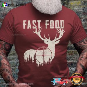 Fast Food Hunting Deer Comfort Colors T-shirt