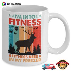 Fitness Deer In my Freezer Vintage Coffee Mug 1