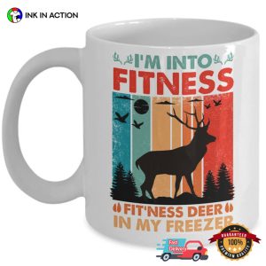 Fitness Deer In my Freezer Vintage Coffee Mug 2