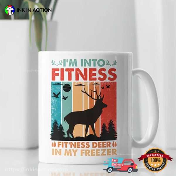 Fitness Deer In my Freezer Vintage Coffee Mug