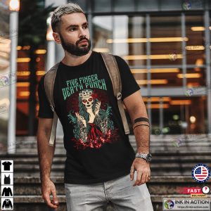 Five Finger Death Punch Lady Muerta Art T-shirt