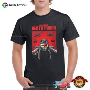 Five Finger Death Punch Skeleton Pilot T shirt 2