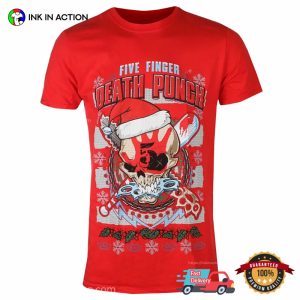 Five Finger Death Punch Zombie Kill Xmas T shirt 2