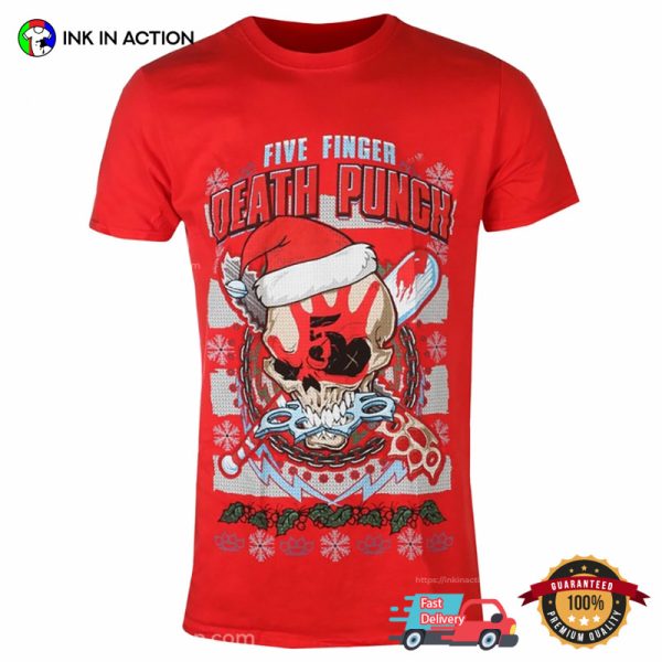 Five Finger Death Punch Zombie Kill Xmas T-shirt