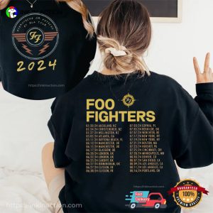 Foo Fighters At All Tour 2024 2 Sided T shirt