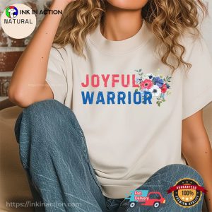 For Harris USA 2024 Joyful Warrior Vintage Style Tee 1