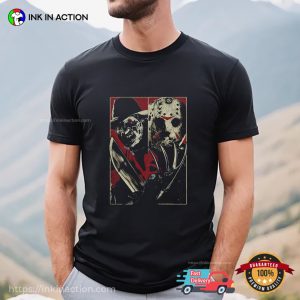 Freddy Krueger Vs Jason Voorhees Evil Battle Vintage T shirt 1