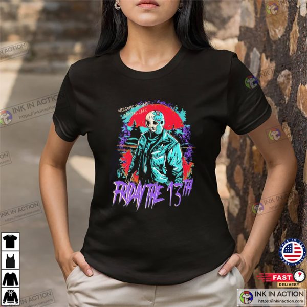 Friday The 13th Halloween Killer Crystal Lake T-shirt