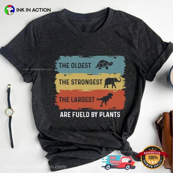 Fueld By Plants Veggie Animals Comfort Colors T-shirt