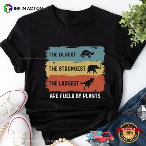 Fueld By Plants Veggie Animals Comfort Colors T shirt 2