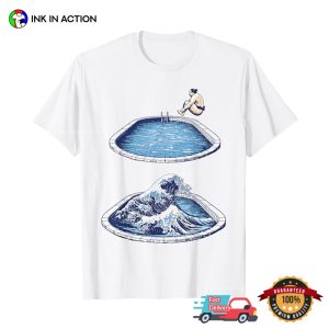 Funny Kanagawa Sumo Great Wave Shirt 3