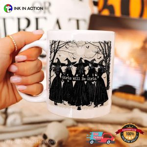 Girls Will Be Girls Witchy Halloween Mug 1