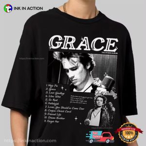 Grace Album Cover Jeff Buckley Retro Style T-shirt