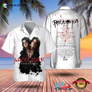 Graphic Alice Cooper Paranormal Album Tracklist Hawaiian T-shirt