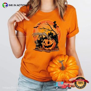 Halloween Scary Pumpkin Horror Night Comfort Colors T shirt 2