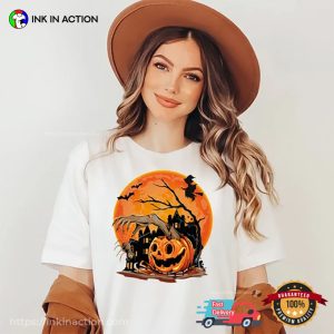 Halloween Scary Pumpkin Horror Night Comfort Colors T shirt 3