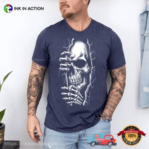 Halloween Spooky Skeleton Comfort Colors T shirt 2