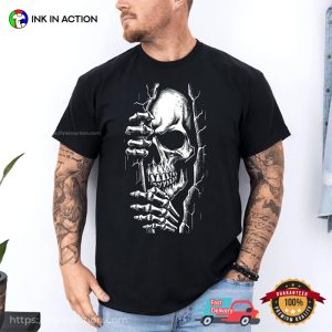 Halloween Spooky Skeleton Comfort Colors T shirt 4