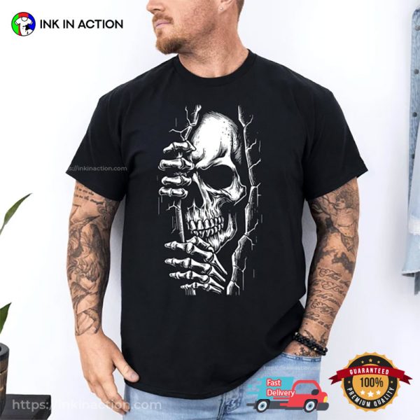 Halloween Spooky Skeleton Comfort Colors T-shirt