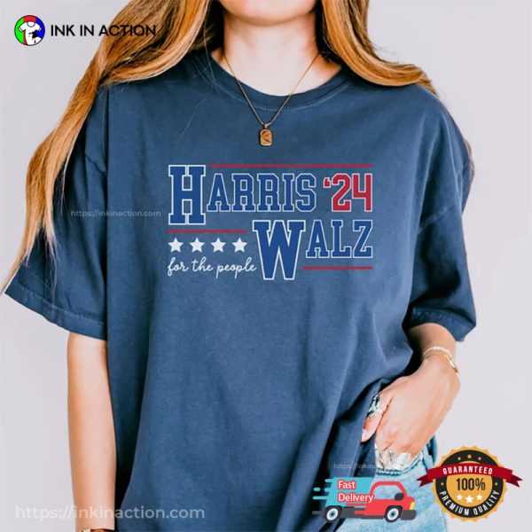 Harris Walz 2024 For The People Comfort Colors T-shirt