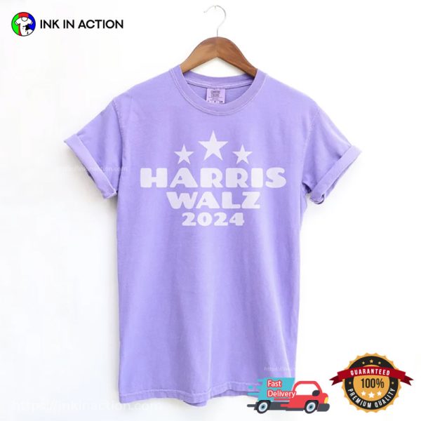 Harris Walz 2024 Kamala Harris N Tim Walz Campaign Comfort Colors T-shirt