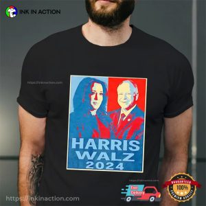 Harris Walz 2024 President Graphic Poster Election T-shirt