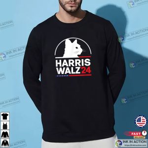 Harris Walz '24 Lady Cat Election T shirt