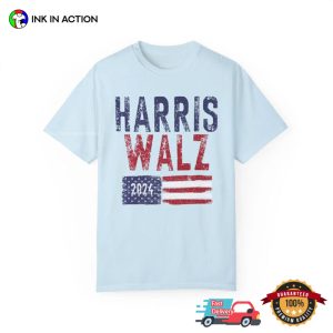 Harris Walz For America 2024 Blur Comfort Colors T shirt 2