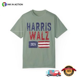 Harris Walz For America 2024 Blur Comfort Colors T shirt 3