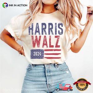 Harris Walz For America 2024 Blur Comfort Colors T shirt