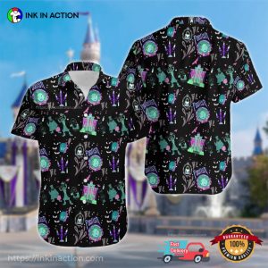 Haunted Mansion Ghost Horror Vacation Hawaiian T shirt