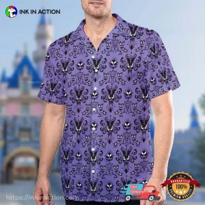 Haunted Mansion Symbol Pattern Hawaiian Shirt 3