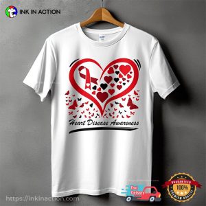 Heart Disease Awareness Heart Healthy T shirt 1