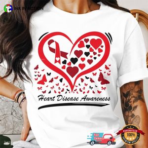 Heart Disease Awareness Heart Healthy T shirt 2