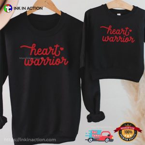 Heart Warrior heart awareness month Unisex T shirt 1