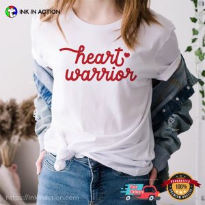 Heart Warrior heart awareness month Unisex T shirt 2