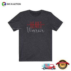 Heart Warrior national heart month Comfort Colors T shirt 2