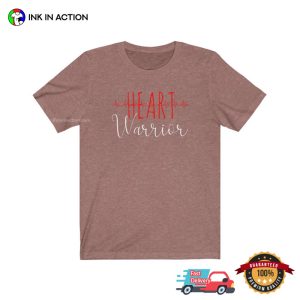 Heart Warrior national heart month Comfort Colors T shirt 4