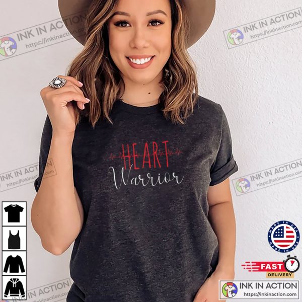 Heart Warrior National Heart Month Comfort Colors T-shirt