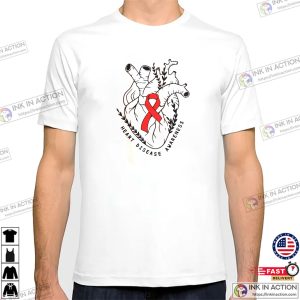 Heart surgery Heart Disease Awareness T shirt 3