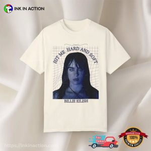 Hit Me Hard and Soft Album by Billie Eilish Vintage Indie Pop Music Tee 1