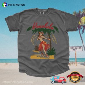 Honolulu Hawaiian Culture Dance Retro Comfort Colors T-shirt