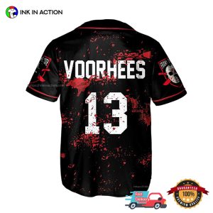 Horror Jason Voorhees Friday 13th Horror Lake Baseball Jersey for Men 3