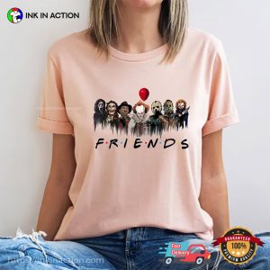 Horror Movie Characters FRIENDS Funny Halloween Comfort Colors T-shirt