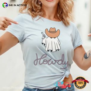 Howdy Cowboy Ghost Spooky halloween shirt 3