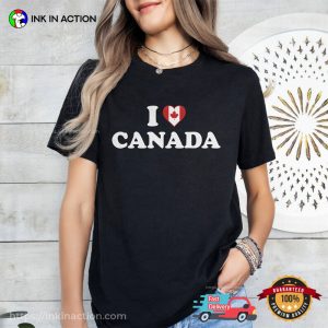 I Love Canada Patriotic Basic T-shirt 1