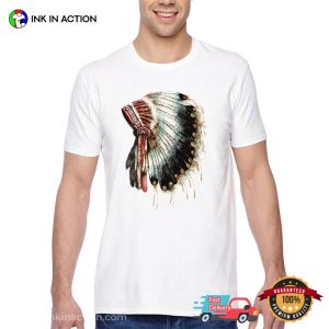 Indian Chief Headdress Native American Shirt