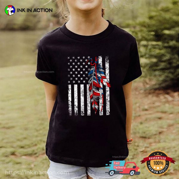 Indigenous American Flag Native American Tee