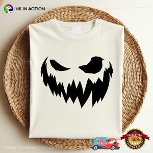 Jack O Lantern Pumpkin Face Halloween Party T shirt 2